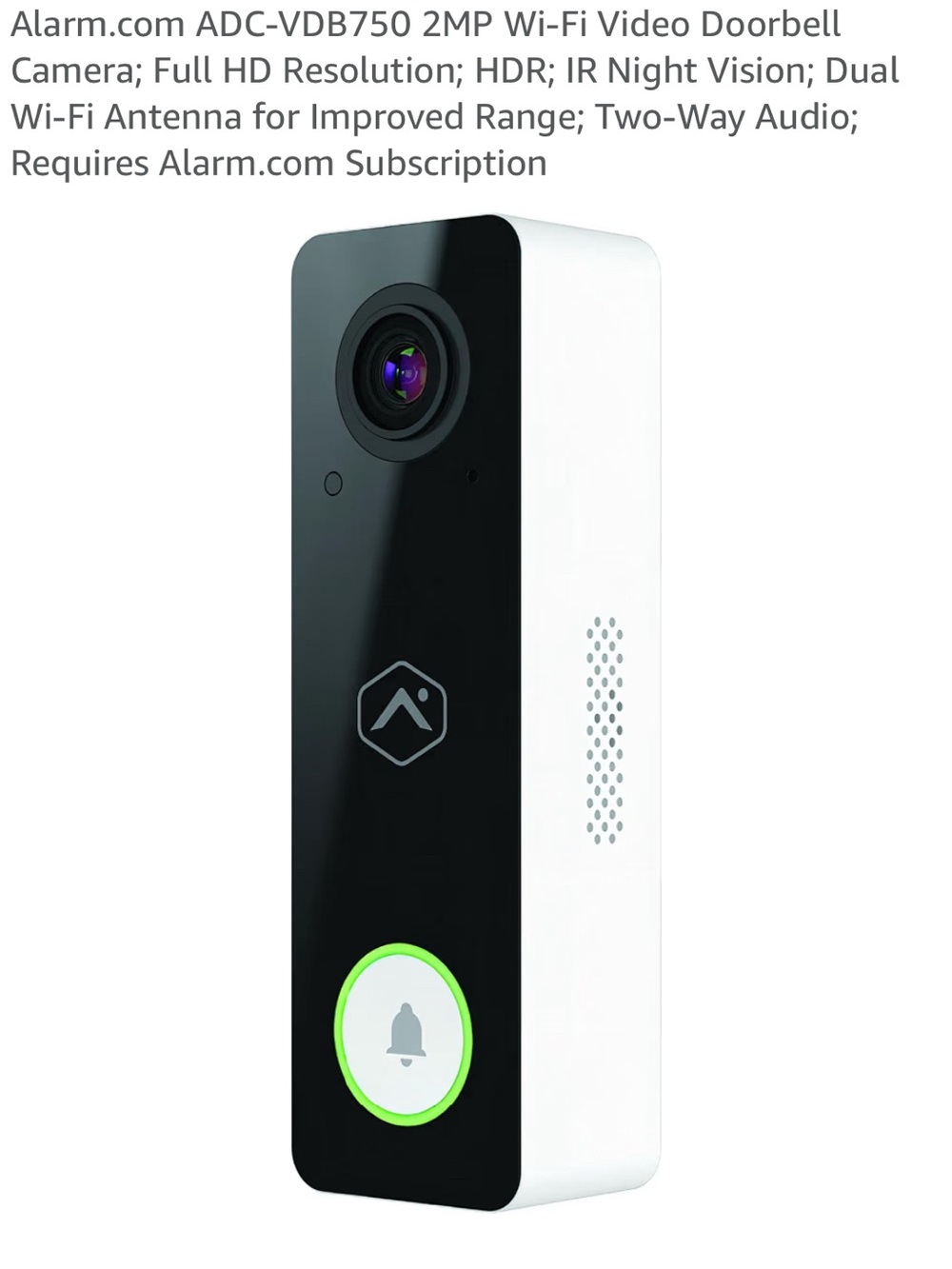 Brand new  ! Video Doorbell Camera - Black - Smart Home Security